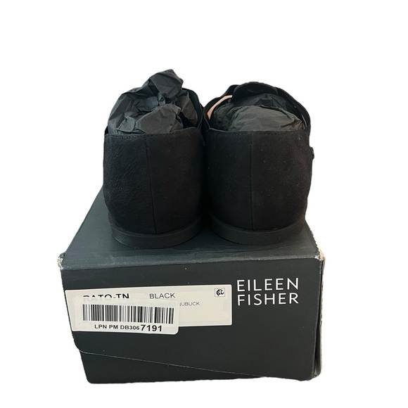 NIB Eileen Fisher Women’s Rato Stretch Slip On Fisherman Sandals in Black in 7.5 - Picture 5 of 6